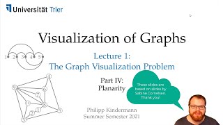 The Graph Visualization Problem (4/6): Planar Graphs | Visualization of Graphs - Lecture 1