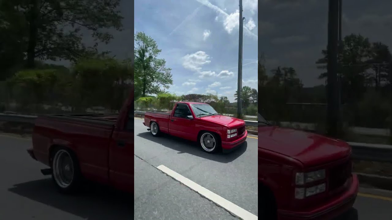 Red Turn Heads Obs Koolatto Gmc Droppedtrucks Fyp Explore Shorts Truck Atlanta Viral