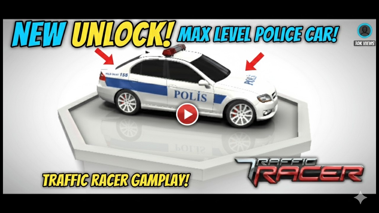🚓🚓🚓🚓🚓Too strong! Chase people all over the city with a police car - Traffic Racer Gameplay