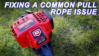 Fixing The Recoil On A Craftsman 4 Cycle Trimmer
