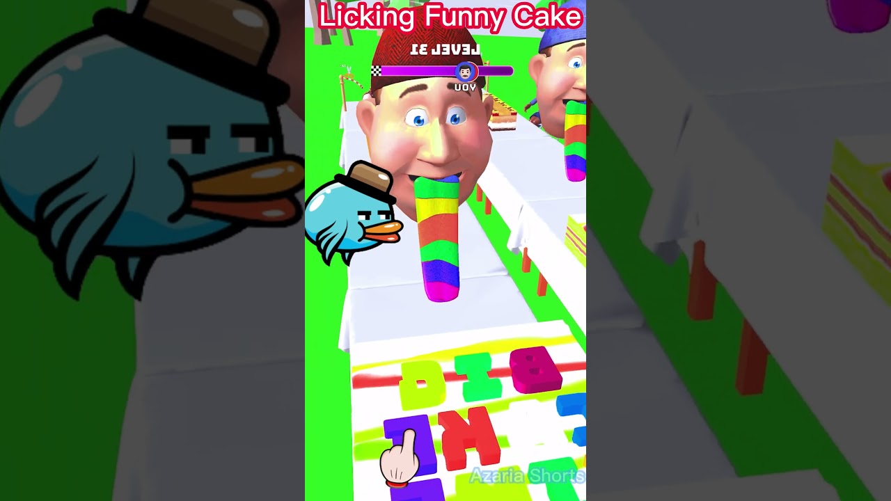 Licking Funny Cake 🤣🍰🍦 
