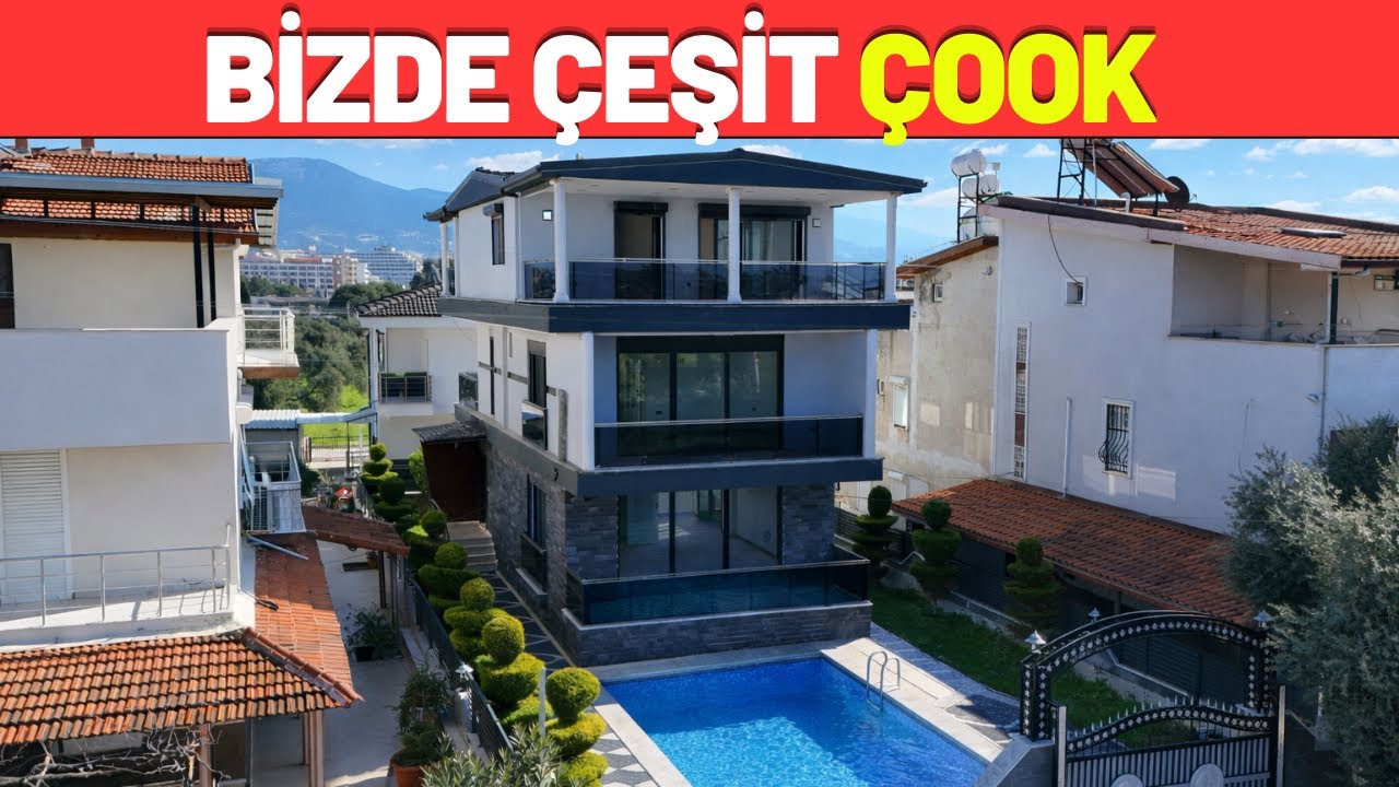 2 MUTFAKLI 5+2 VİLLA GEZİSİ, AKBÜK FEVZIPAŞA-A679 #didimdesatılık  