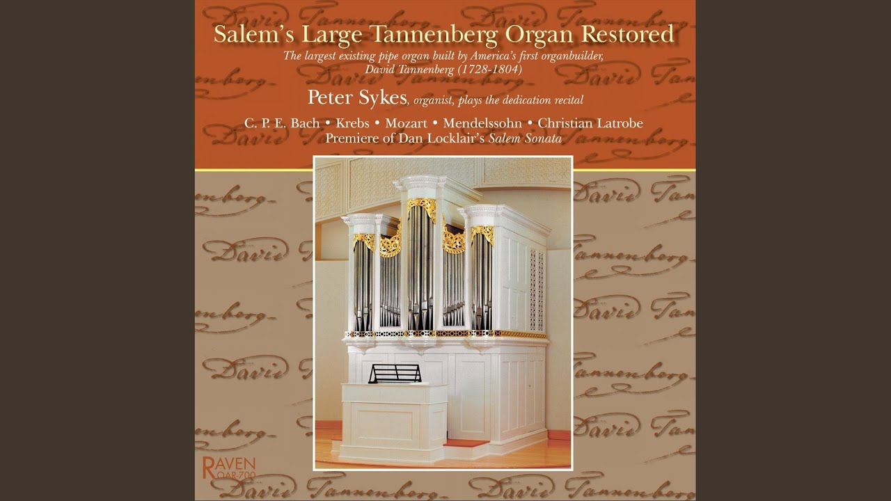 Obejrzyj Nine Preludes for Organ: E-flat Major, Larghetto w YouTube