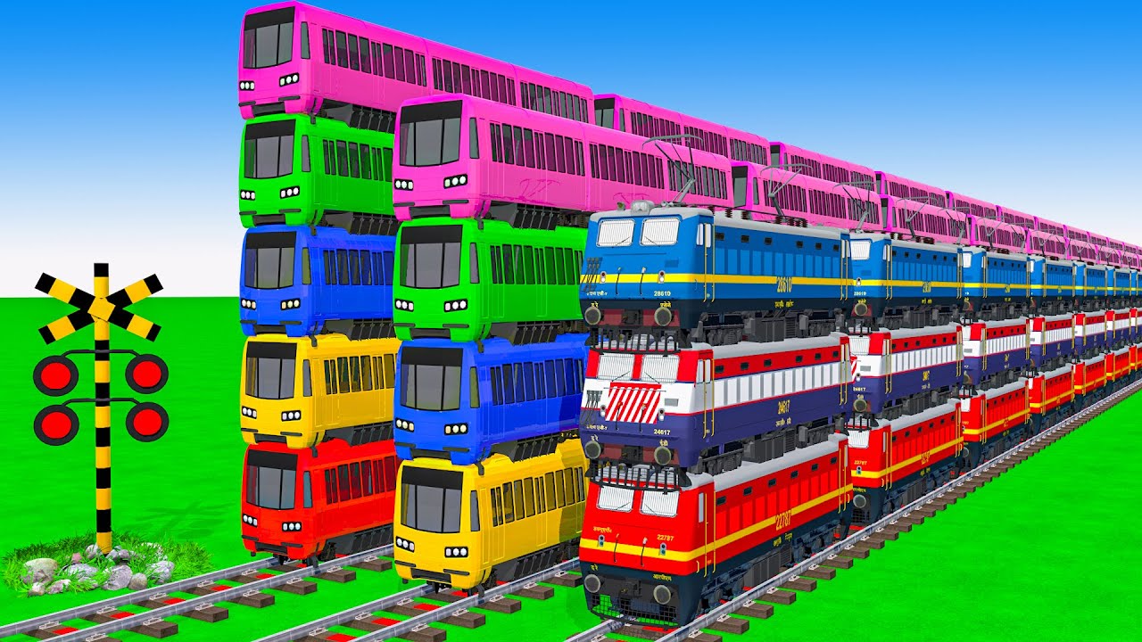 【踏切アニメ】あぶない電車 TRAIN THOMAS 🚦 Fumikiri 3D Railroad Crossing Animation 