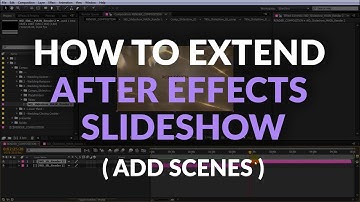 How to extend the slideshow ( add more scenes / placeholders ) | After Effects tutorial