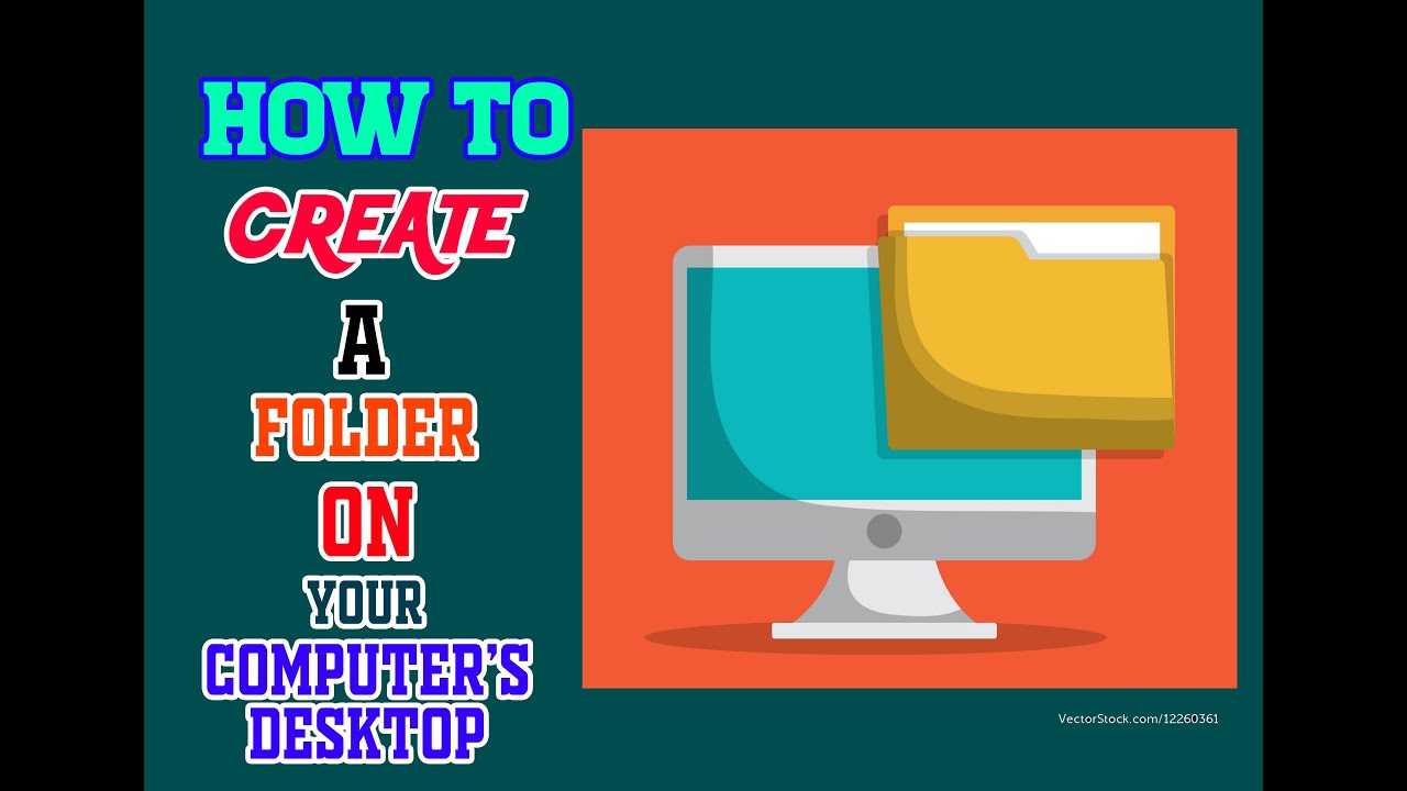 HOW TO CREATE A FOLDER ON THE DESKTOP - YouTube