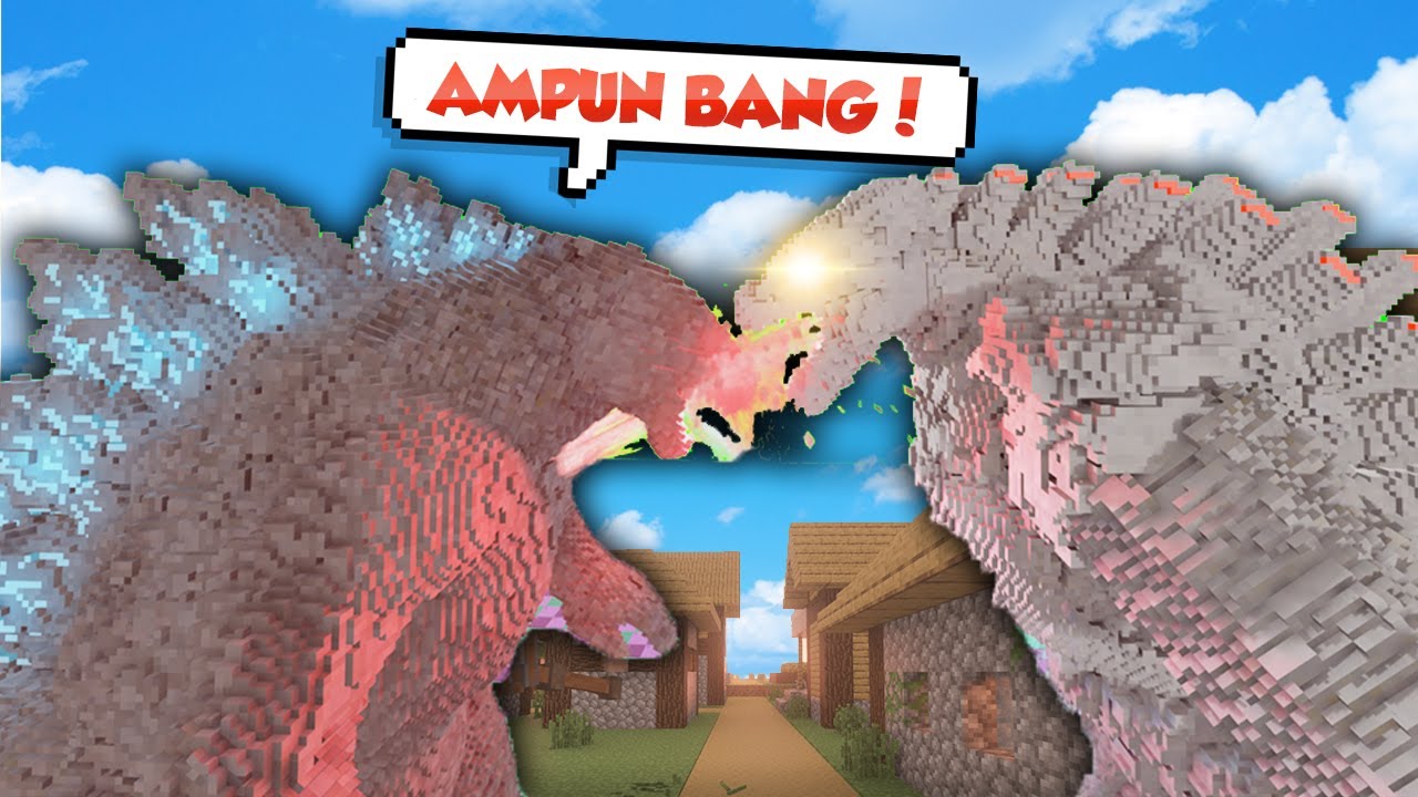 MECHAGODZILA DATANG UNTUK MENGALAHKAN GODZILA PEMAKAN VILLAGER !!!