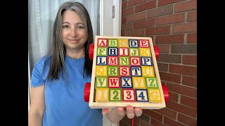 Melissa & Doug Classic ABC Wooden Block Cart | Real Life Toy Review