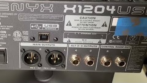 How to Use the Alt 3/4 Outputs on the Behringer Xenyx X1204 USB Mixer