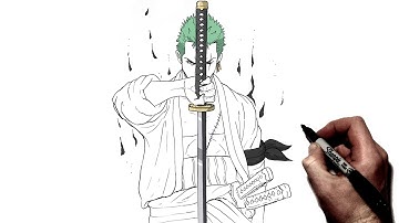 How To Draw Zoro | Step By Step | One Piece
