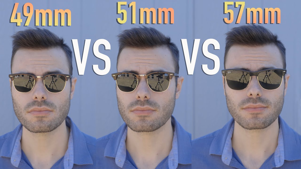 Ray-Ban Clubmaster 49mm vs 51mm vs Oversized 57mm - YouTube