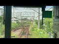 25.09.2021 года. Вид из кабины машиниста поезда от станции Уми-Щибаура до станции Асано.
