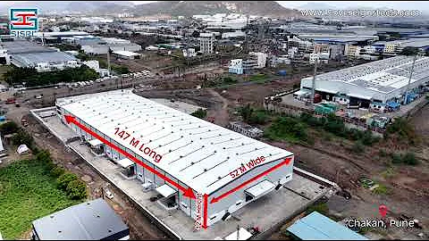 Pre Engineered Building: PEB Projects By Sovereign Infra Steels Pvt Ltd: 78000 Sqft @ Chakan MIDC