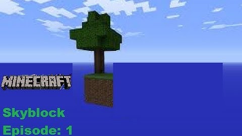 Minecraft Skyblock Survival: Episode 1: The Cobblestone Generator