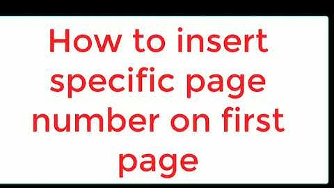 Inserting page number in Libre Office