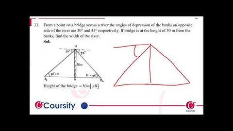 HEIGHTS AND DISTANCE | RD SHARMA Maths Class 10 | Chapter 12 |  Ex-12.1 Q 31 | Coursify