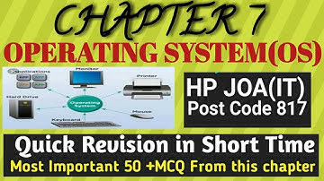 HP JOA(IT) most important MCQ of computerll HPSSC JOA(IT)ll Operating system MCQll HP JOA Exam 2021
