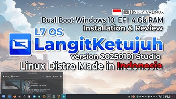 Yuk Install LangitKetujuh OS | Studio 20250101 Linux Distro | Dual Boot Windows 10