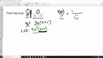 7.4 Adding and Subtracting Rational Expressions