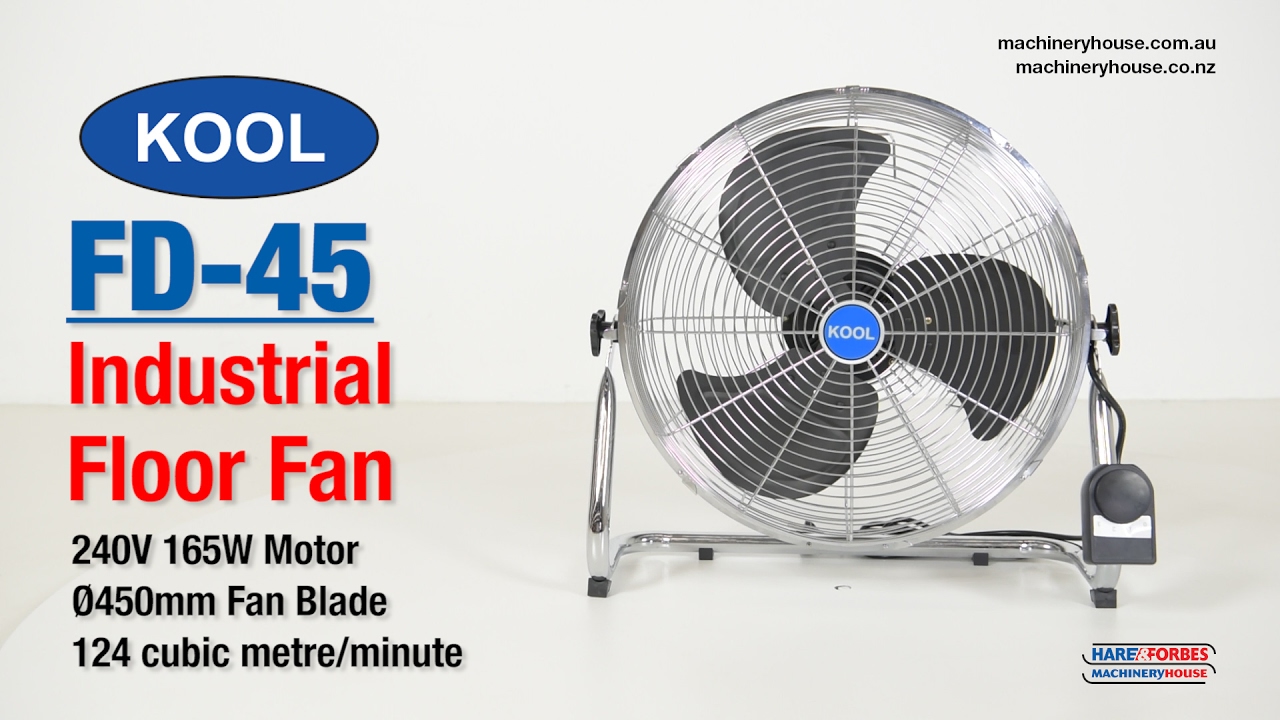 FD45 Industrial Floor Fan (F026) YouTube