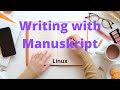 Manuskript review  write books and novels  linux