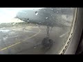 Ан-24 а/к Комиавиатранс | Руление и взлет в дождливой Печоре