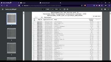 KPTCL Junior Assistant 2023 Result (Out) - Download JA 2023 Merit List PDF Here