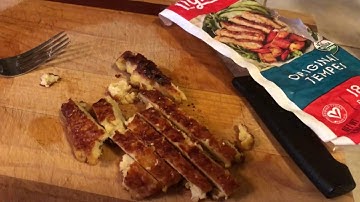 Tasting Tempeh for the first time.