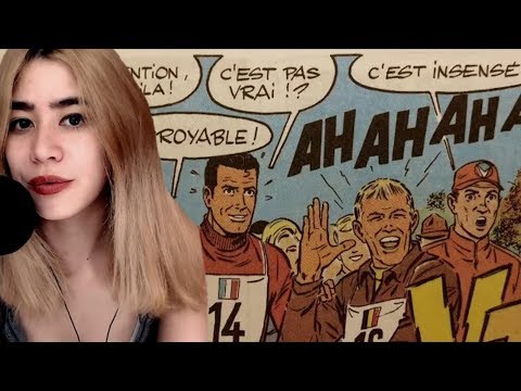[ASMR🇫🇷] Un Épisode de Michel Vaillant ~ (1960's Comics + Bike sounds)