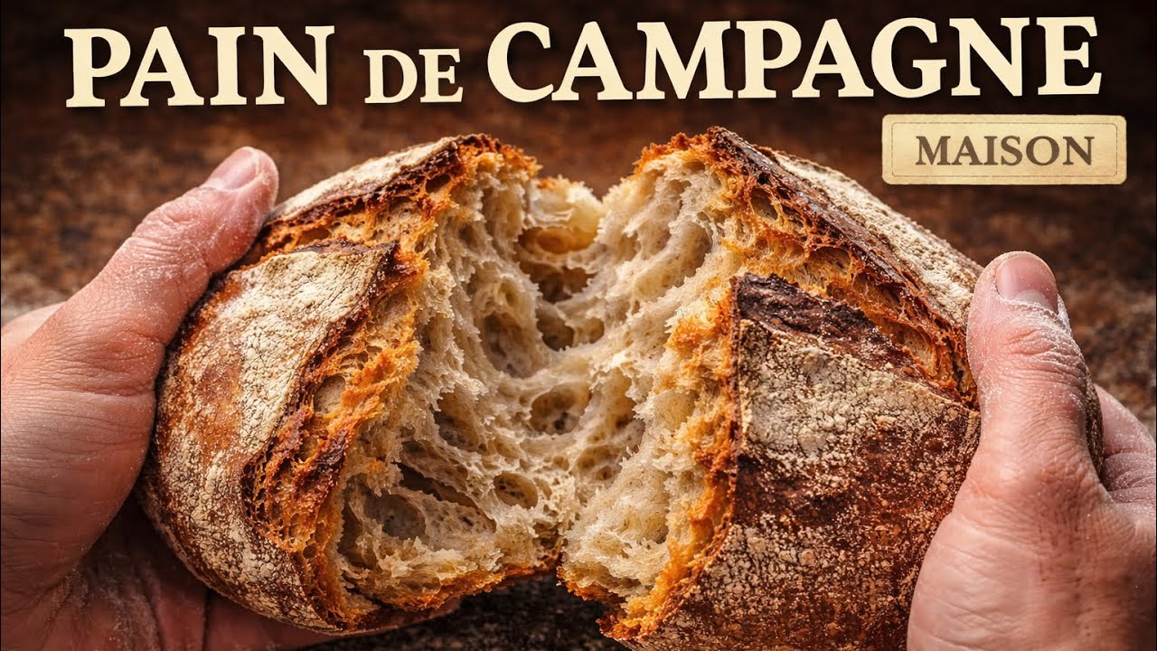 Le meilleure pain de campagne à la maison !! (Au levain)