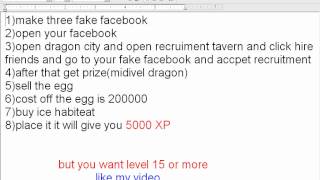 dragon city 50000 xp cheat