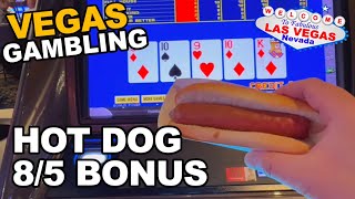 Gambling with a Hot Dog. 8/5 Bonus at Downtown Grand
