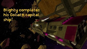 Blighty has completed his Goliath capital ship! - Vendetta Online