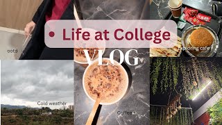 Life at college | campus💐 |cafe explore☕️