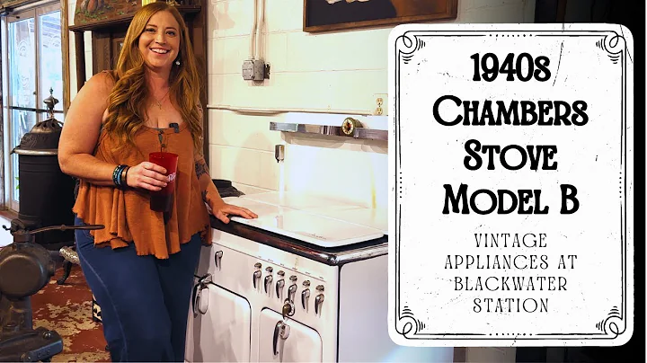 Chambers 1940s Stove Model B - Antique Appliance Blackwater Station Talking Rock, Georgia