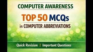 top 50 mcqs | computer abbreviation | study spot
