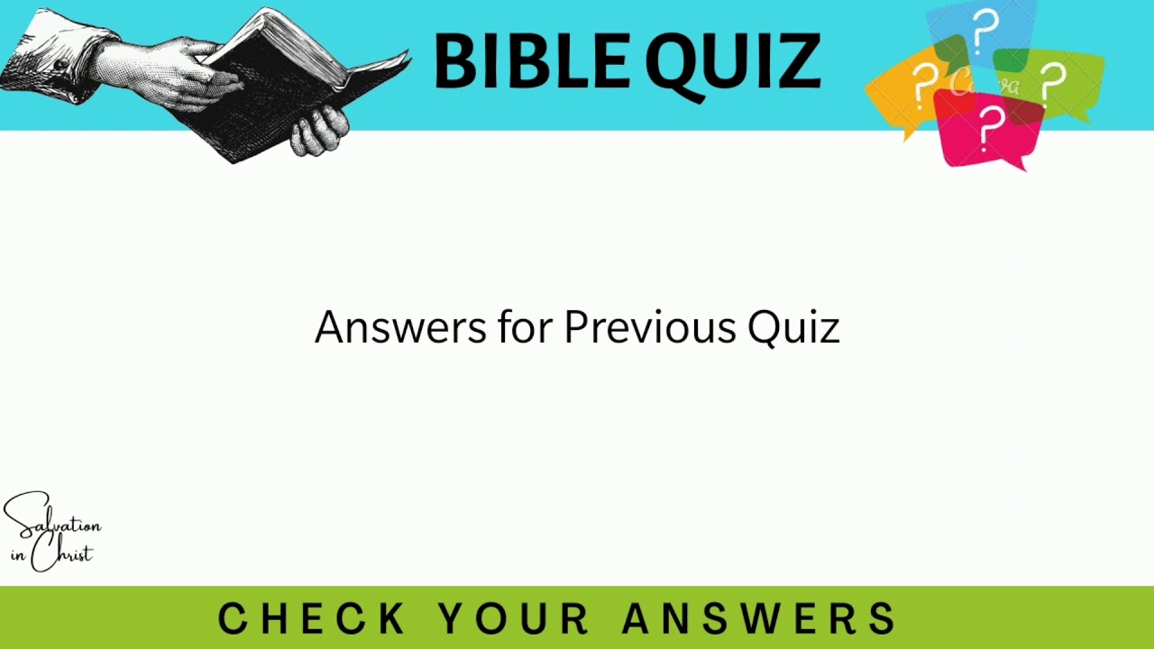 Bible Quiz | 10 Questions | Salvation in Christ - YouTube