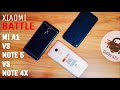 Xiaomi Ultimate Battle in budget II Mi A1 vs Note 5 vs Note 4X