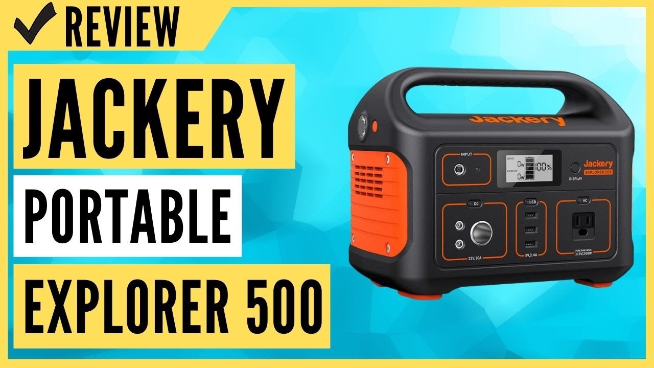Jackery Portable Power Station Explorer 500, 518Wh Outdoor Solar