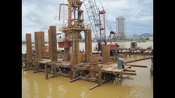 Thi công cọc khoan nhồi dưới nước