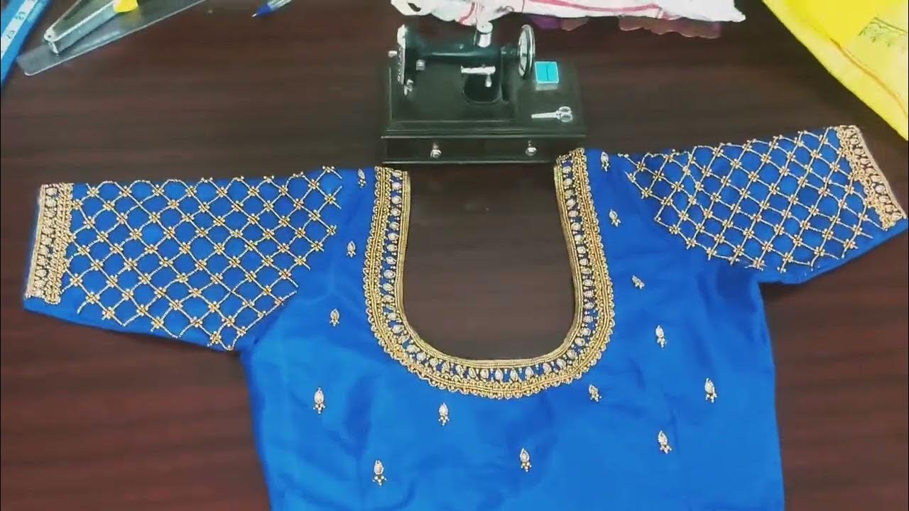 aari worksimple aari workblouse stitchingerode makeup artistbest makeup erode YouTube