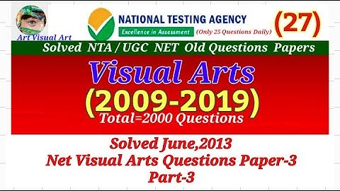Net Visual Arts Solved June 2013 Questions Paper-3 Part-3