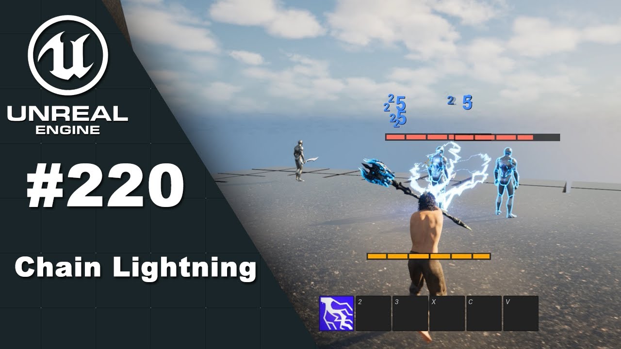 RPG Tutorial 220. Chain lightning Part1 (Unreal Engine 5)