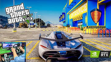 GTA 5 Koenigsegg Jesko Driving With Logitech G27 Steering Wheel