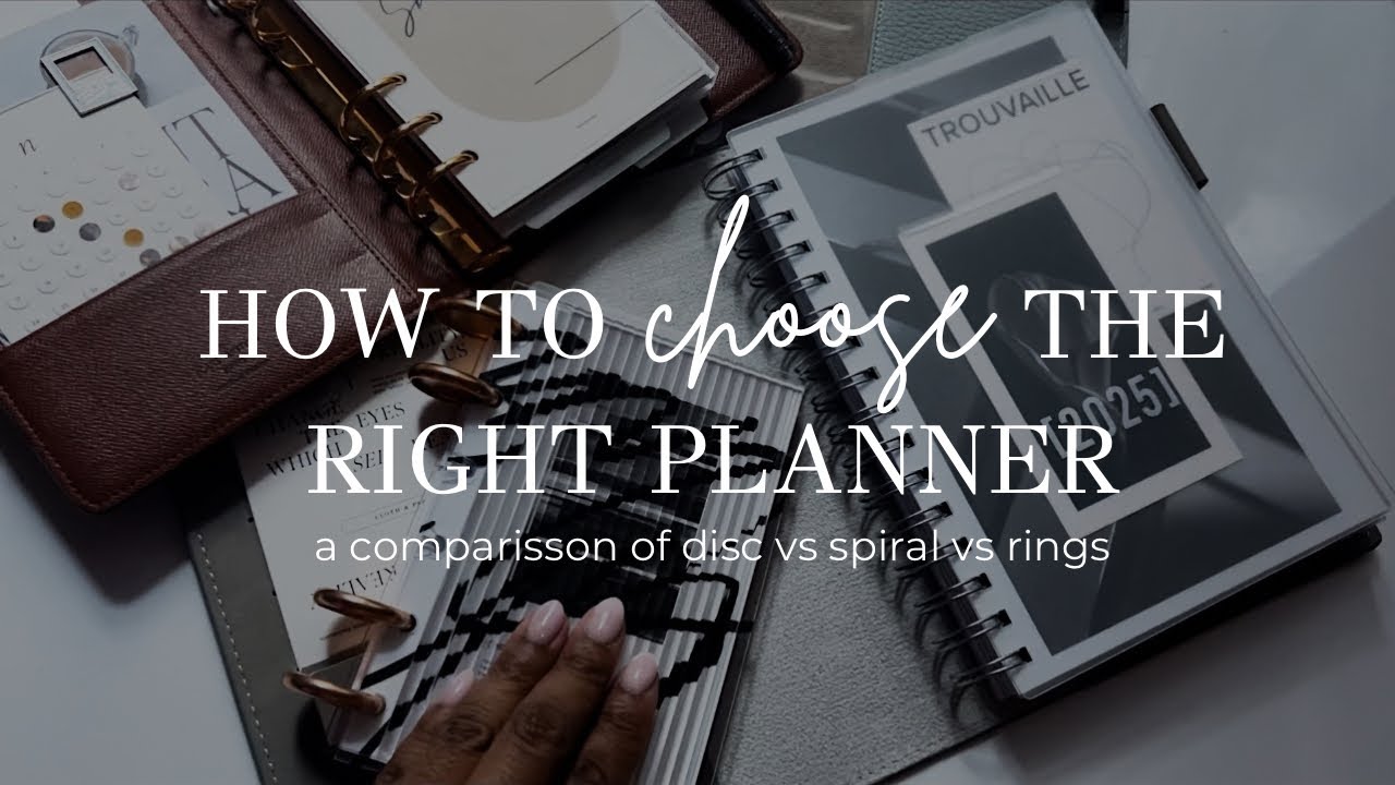 How To Choose The Right Planner - YouTube
