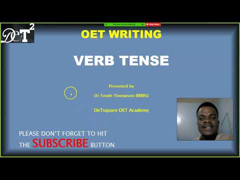How to use appropriate verb tenses in OET writing