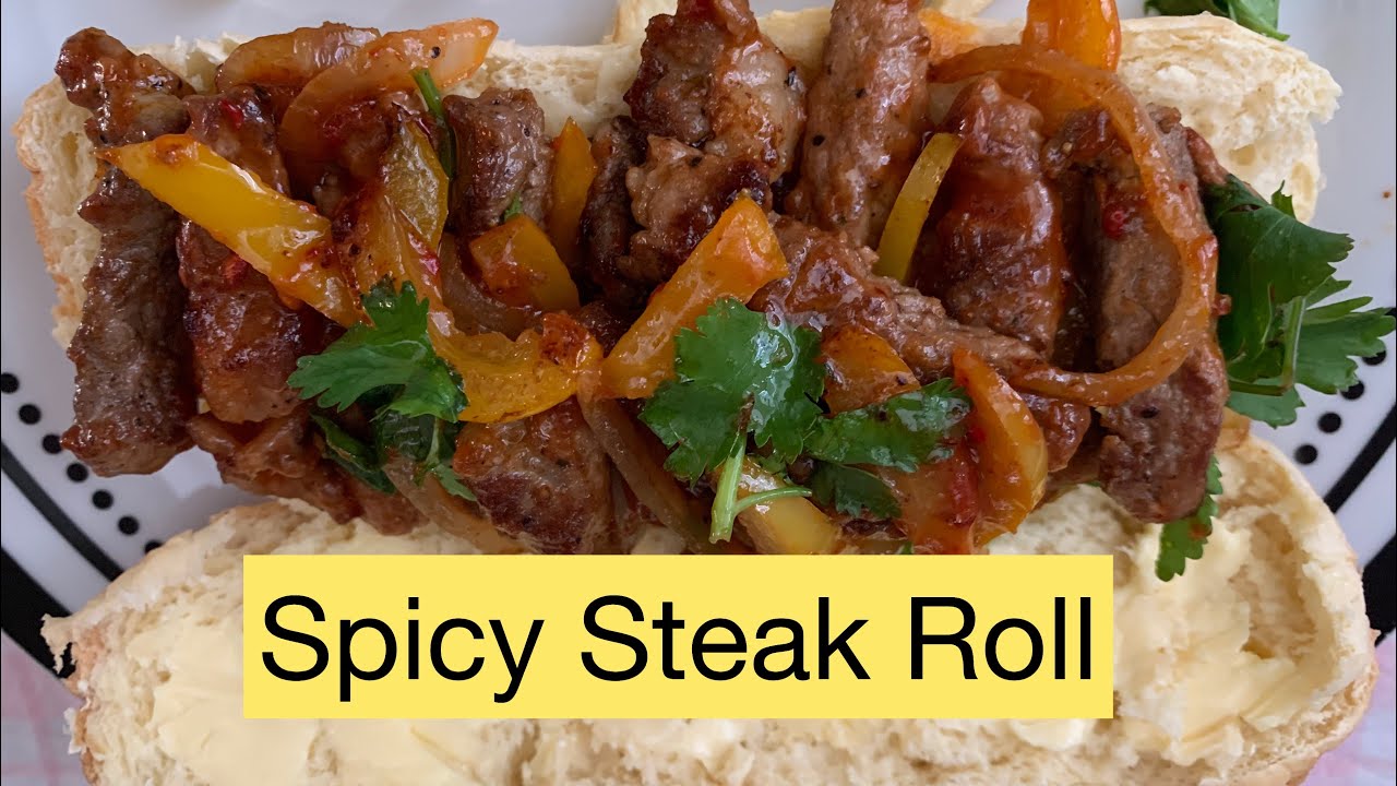 Spicy Steak Roll - YouTube