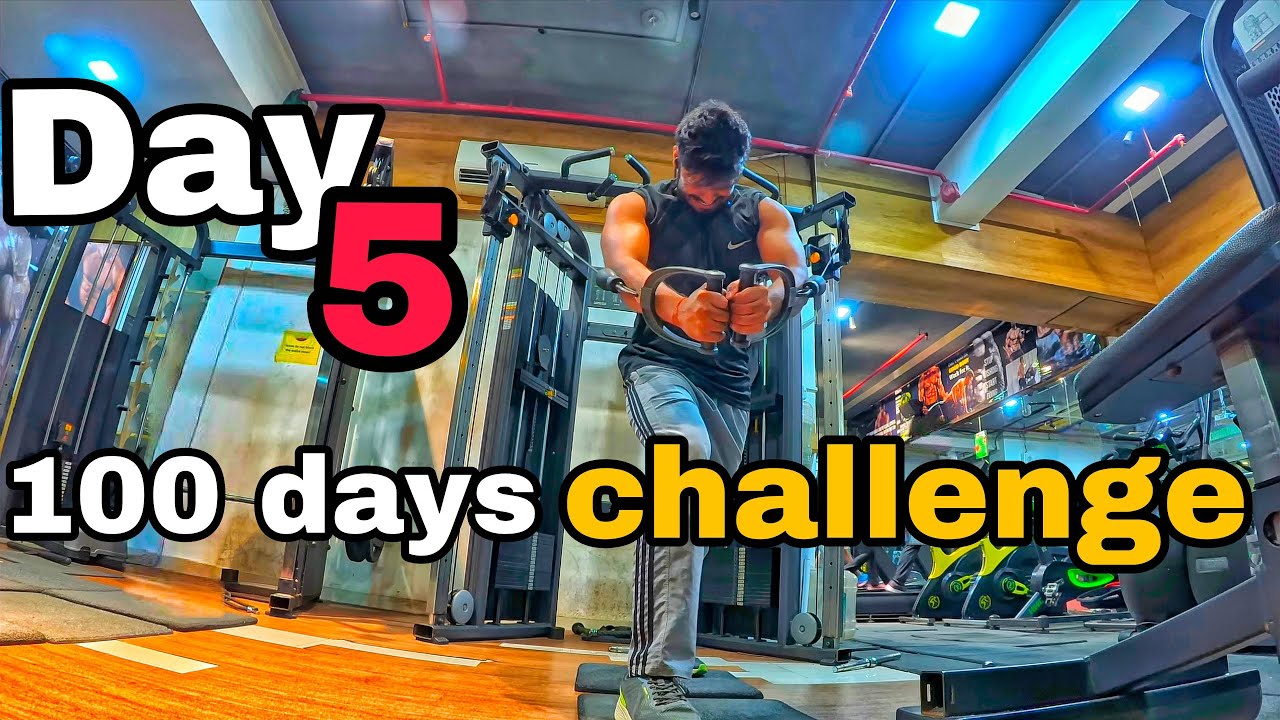 Chest Shoulder Tricep Day 5 | 100 Days Fitness Challenge - YouTube