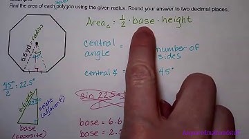 Example 2 - Area of a regular polygon