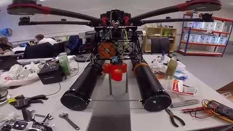 NTNU Ålesund Mechatronics project - DivingDrone - DJi S1000+ with ROV